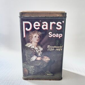 PEARS' SOAP Vintage Reproduction Bicentennial 1789-1989 Bubbles Special Ed. Tin